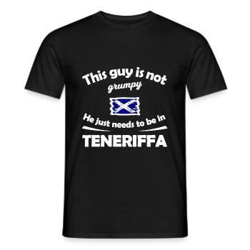 Teneriffa holidays - Männer T-Shirt - Schwarz - Vorne - AI Model Male 178 light (178cm)