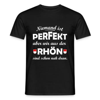 Perfekt aus der Rhön - Männer T-Shirt - Schwarz - Vorne - AI Model Male 178 light (178cm)