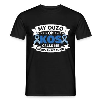 Grieche Griechenland Kos Geschenk - Männer T-Shirt - Schwarz - Vorne - AI Model Male 178 light (178cm)