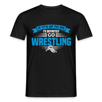 Entraîneur de lutte Wrestling Wrestling Cadeau - T-shirt homme - noir - Devant - AI Model Male 178 light (178cm)
