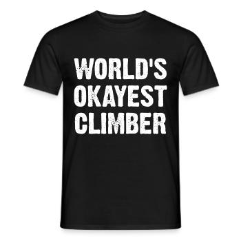 Le grimpeur le plus correct du monde - T-shirt homme - noir - Devant - AI Model Male 178 light (178cm)