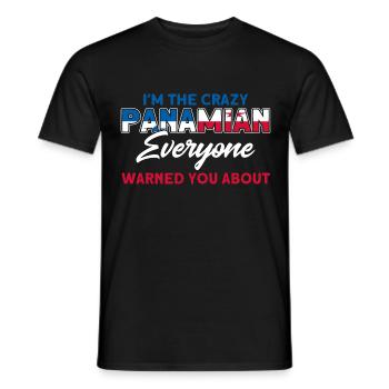 Panamanian Flag Panamanian Roots gift - Men's T-Shirt - black - Front - AI Model Male 178 light (178cm)