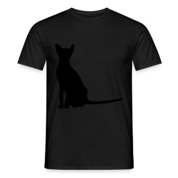 Katze Sphynx Katze Katzenmama Katzen Liebhaber - Männer T-Shirt - Schwarz - Vorne - AI Model Male 178 light (178cm)