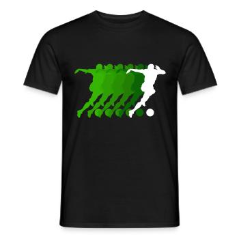 Attaquant de football Jersey Joueur de football - T-shirt homme - noir - Devant - AI Model Male 178 light (178cm)