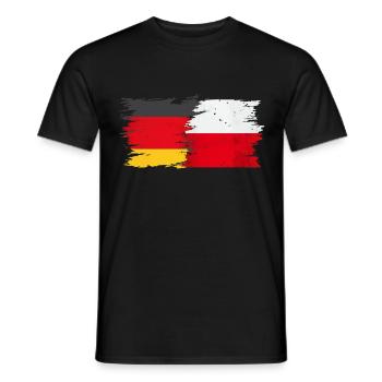 Allemagne Turquie Friendship Maillot de foot - T-shirt homme - noir - Devant - AI Model Male 178 light (178cm)