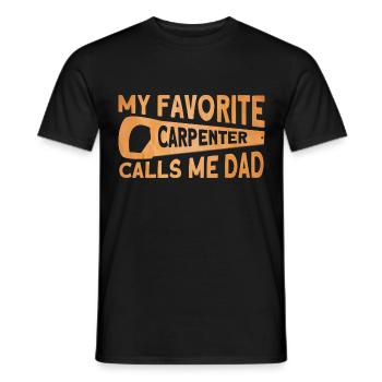 Charpentier préféré Père Charpentier Père - T-shirt homme - noir - Devant - AI Model Male 178 light (178cm)