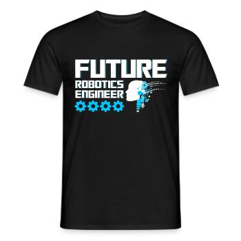 Robot Robotique Ingénieur Costume Robot - T-shirt homme - noir - Devant - AI Model Male 178 light (178cm)