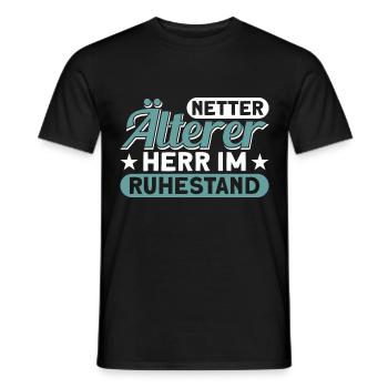 Rente Großvater Rentner 2022 - Männer T-Shirt - Schwarz - Vorne - AI Model Male 178 light (178cm)