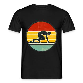 Sprinter - Athlétisme 2 - T-shirt homme - noir - Devant - AI Model Male 178 light (178cm)