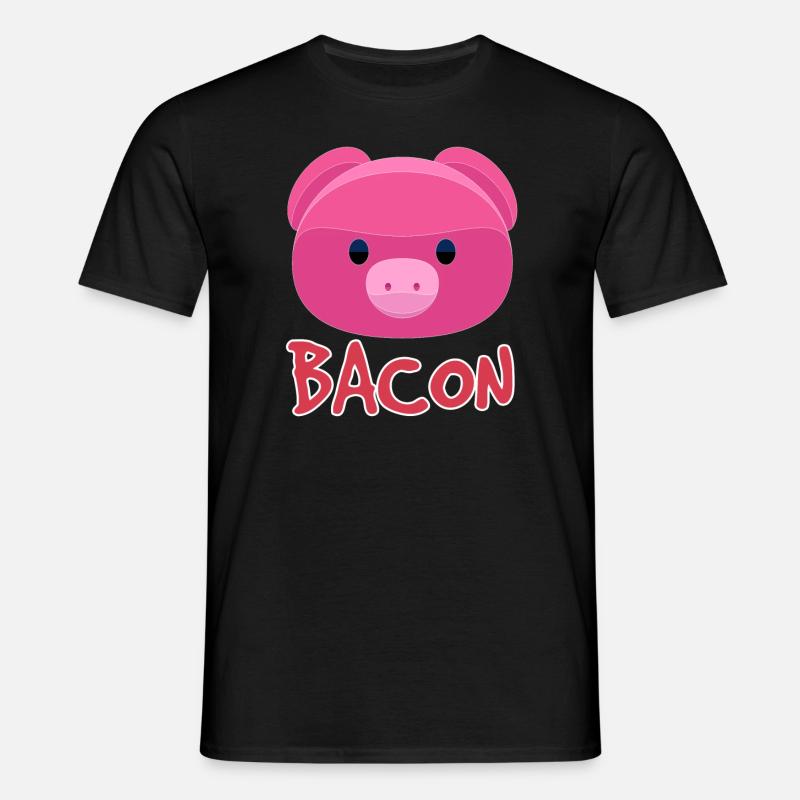 Bacon pig - Men's T-Shirt - black
