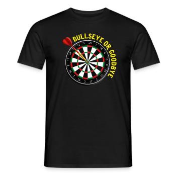 Fléchettes Bullseye Fléchettes Fléchettes club - T-shirt homme - noir - Devant - AI Model Male 178 light (178cm)