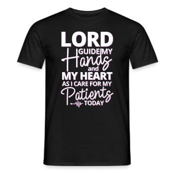 Senior Caregiver Engel Nursing Care Nursing Home - Men's T-Shirt - black - Front - AI Model Male 178 light (178cm)