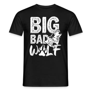 Big Bad Wolf Predator Pack Animal Isegrim Cadeau - T-shirt homme - noir - Devant - AI Model Male 178 light (178cm)