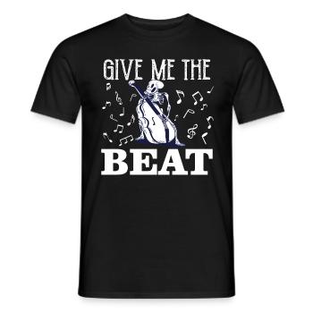 Kontrabass - Double Bass - Kontrabassist - Beat - Männer T-Shirt - Schwarz - Vorne - AI Model Male 178 light (178cm)