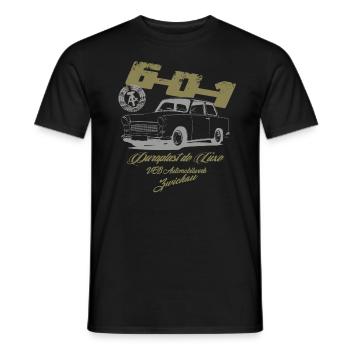Duroplast de Luxe " 601" - Männer T-Shirt - Schwarz - Vorne - AI Model Male 178 light (178cm)