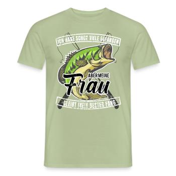 Mein Bester Fang - Männer T-Shirt - Sage - Vorne - AI Model Male 178 light (178cm)