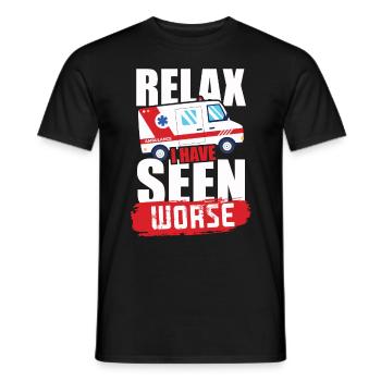Détendez-vous, j'ai vu pire design pour un - T-shirt homme - noir - Devant - AI Model Male 178 light (178cm)