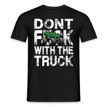 Cooler Monstertruck Spruch Crashshow - Männer T-Shirt - Schwarz - Vorne - AI Model Male 178 light (178cm)