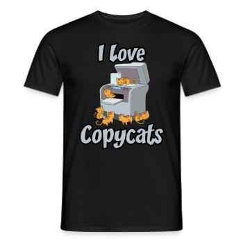Copier copie de chat copie copie chat Copycats - T-shirt homme - noir - Devant - AI Model Male 178 light (178cm)