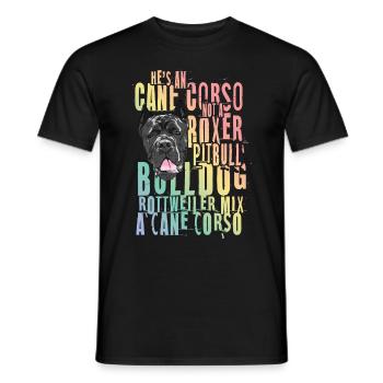 Cane Corso pour cane Corso propriétaire Cane - T-shirt homme - noir - Devant - AI Model Male 178 light (178cm)