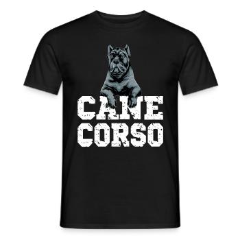 Cane Corso pour un propriétaire de Cane Corso Cane - T-shirt homme - noir - Devant - AI Model Male 178 light (178cm)