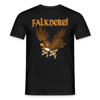 Falknerei Beizjagd Greifvogel Greif Falke - Männer T-Shirt - Schwarz - Vorne - AI Model Male 178 light (178cm)