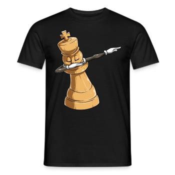 Le roi des échecs Dab Dabbing Danse - T-shirt homme - noir - Devant - AI Model Male 178 light (178cm)