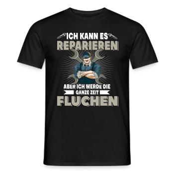 Reparatur für einen Mechaniker - Männer T-Shirt - Schwarz - Vorne - AI Model Male 178 light (178cm)