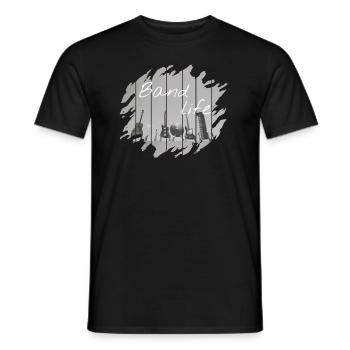 Band - Men's T-Shirt - black - Front - AI Model Male 178 light (178cm)
