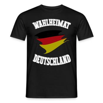 Wahlheimat Deutschland, Heimatland, Germany - Männer T-Shirt - Schwarz - Vorne - AI Model Male 178 light (178cm)
