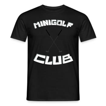 MINIGOLF -CLUB- Jahreseinkommen - Männer T-Shirt - Schwarz - Vorne - AI Model Male 178 light (178cm)