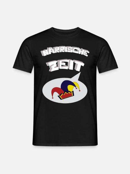 Närrische Zeit, Fasching, 11.11., Karneval, Helau - Männer T-Shirt - Schwarz