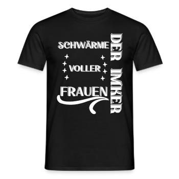 Der Imker, schwärme voller Frauen, Imkerei, Helden - Männer T-Shirt - Schwarz - Vorne - AI Model Male 178 light (178cm)