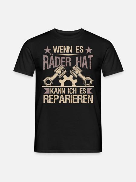 Werkstatt Autoschrauber Mechaniker - Männer T-Shirt - Schwarz