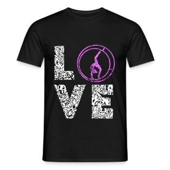 Cadeaux Rhönrad Love Love Rhönradturnen Rhönrad - T-shirt homme - noir - Devant - AI Model Male 178 light (178cm)