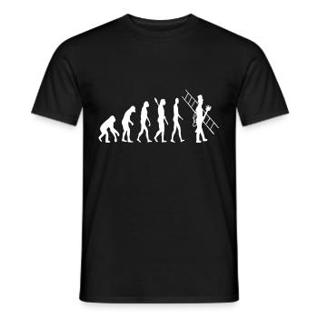 Chimney sweep evolution Chimney sweep evolution - Men's T-Shirt - black - Front - AI Model Male 178 light (178cm)