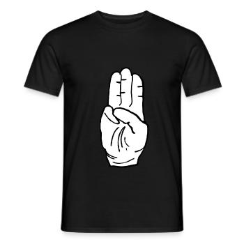 Boy Scouts Greeting Scout Camper Camping Gifts - Men's T-Shirt - black - Front - AI Model Male 178 light (178cm)