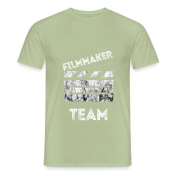 Filmemacher Team Kameramann Regisseur Videokamera - Männer T-Shirt - Sage - Vorne - AI Model Male 178 light (178cm)