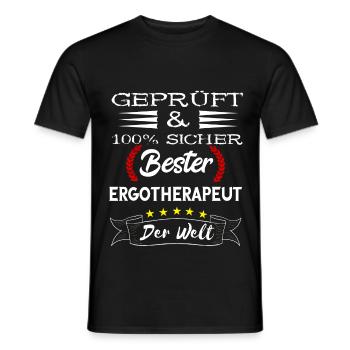 Bester Ergotherapeut Physios Therapeut Ergotherapi - Männer T-Shirt - Schwarz - Vorne - AI Model Male 178 light (178cm)
