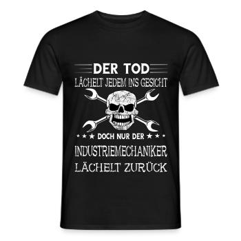 Industriemechaniker Totenkopf Industrie Mechaniker - Männer T-Shirt - Schwarz - Vorne - AI Model Male 178 light (178cm)