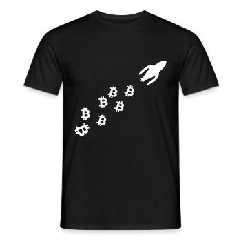 La fusée à pièces - T-shirt homme - noir - Devant - AI Model Male 178 light (178cm)
