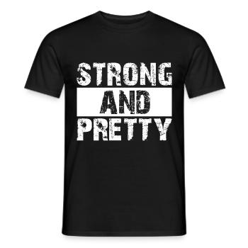 Strong and beautiful - Men's T-Shirt - black - Front - AI Model Male 178 light (178cm)