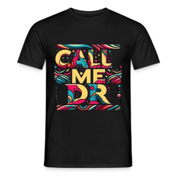 Appelez-moi Dr 35 - T-shirt homme - noir - Devant - AI Model Male 178 light (178cm)