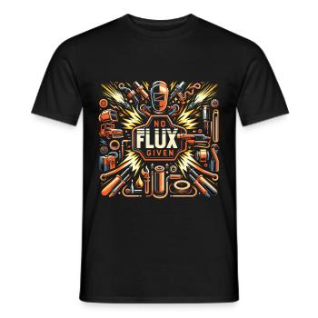 Pas de flux donné 17 - T-shirt homme - noir - Devant - AI Model Male 178 light (178cm)