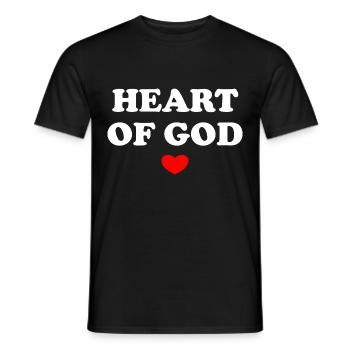 Heart Of God - Männer T-Shirt - Schwarz - Vorne - AI Model Male 178 light (178cm)