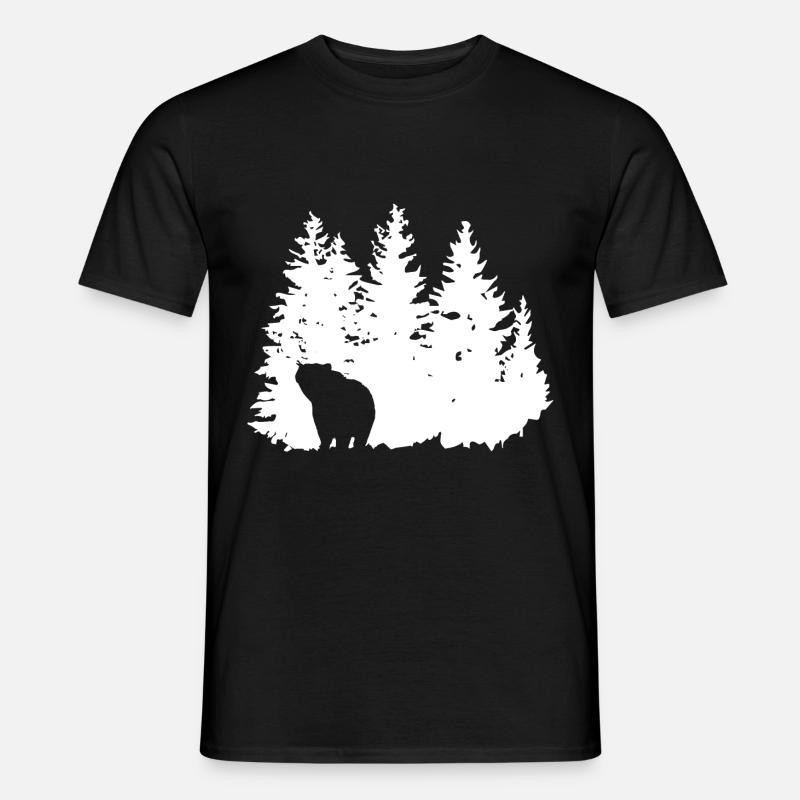 Bäume - Bär - (3) - Männer T-Shirt - Schwarz