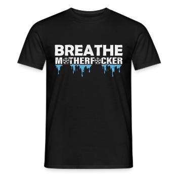 Bain de glace Challenage Soulagement de la douleur - T-shirt homme - noir - Devant - AI Model Male 178 light (178cm)