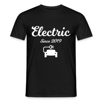 Toujours électrique - T-shirt homme - noir - Devant - AI Model Male 178 light (178cm)