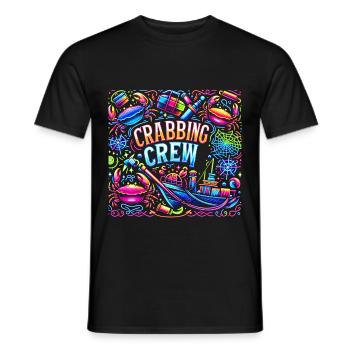 Crabbing Crew 19 - Men's T-Shirt - black - Front - AI Model Male 178 light (178cm)