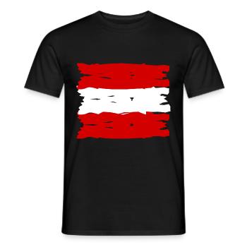 The fans from Austria - Men's T-Shirt - black - Front - AI Model Male 178 light (178cm)